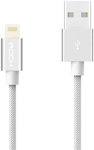 ROCK Apple Lightning Kabel 2.1A 30cm Wit afbeelding 7