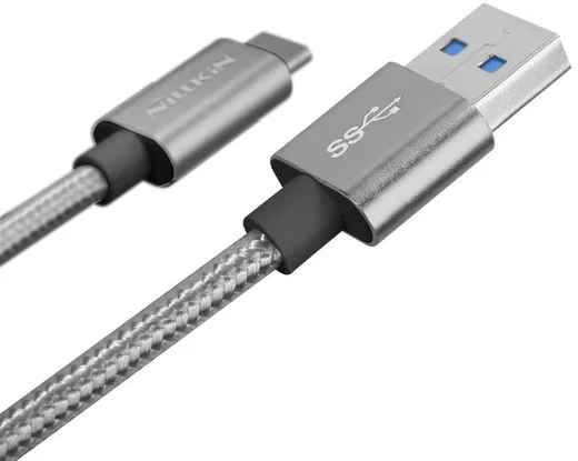 Nillkin Elite USB-C kabel 1 meter sterk nylon Grijs afbeelding 3