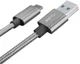 Nillkin Elite USB-C kabel 1 meter sterk nylon Grijs afbeelding 3