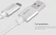 Nillkin Elite USB-C kabel 1 meter sterk nylon zilver afbeelding 5