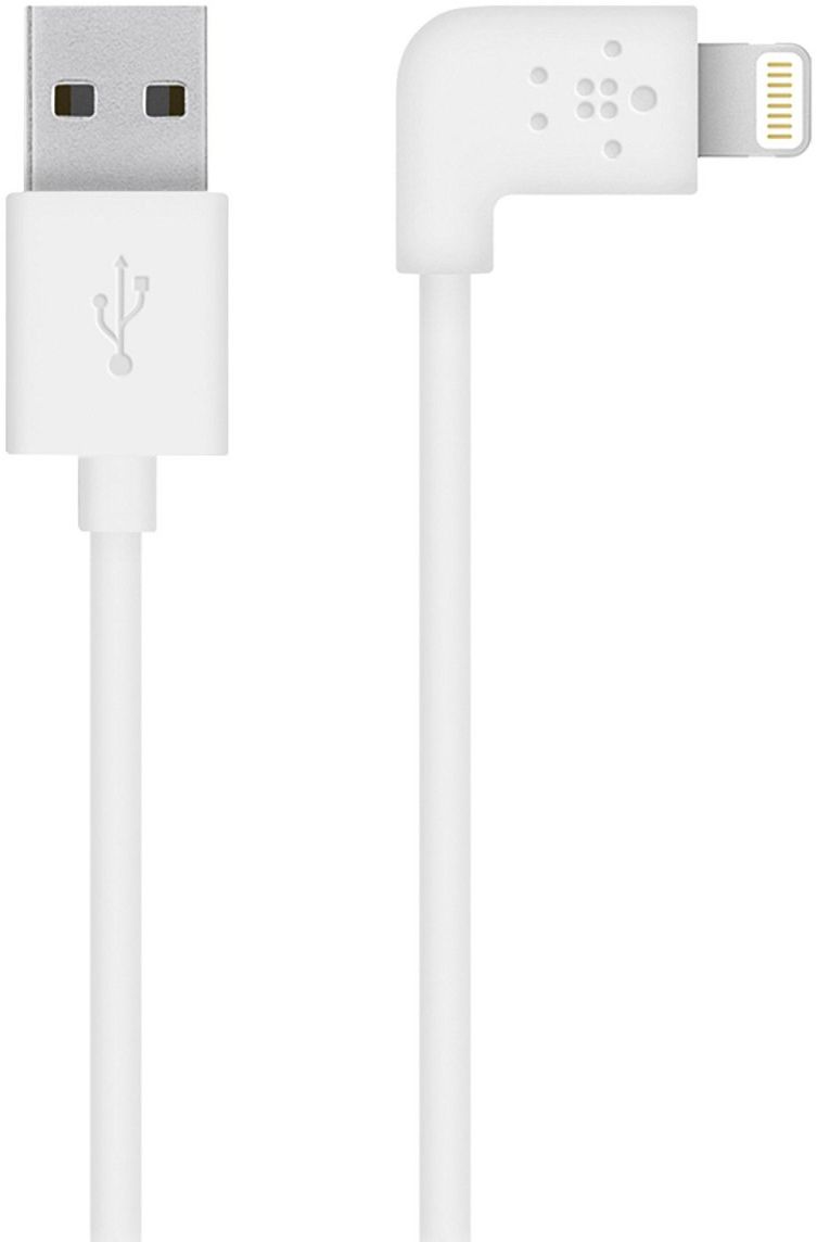 Belkin 90 Graden Haakse iPhone Kabel 1.2 Meter Wit afbeelding 1