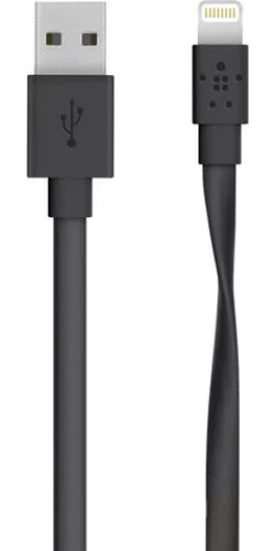Belkin Platte Apple Lightning Kabel 1.2 meter Zwart afbeelding 1