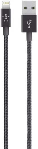 Belkin Lightning Kabel 1.2 Meter Nylon Zwart afbeelding 1