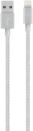 Belkin Lightning Kabel 1.2 Meter Nylon Zilver afbeelding 1