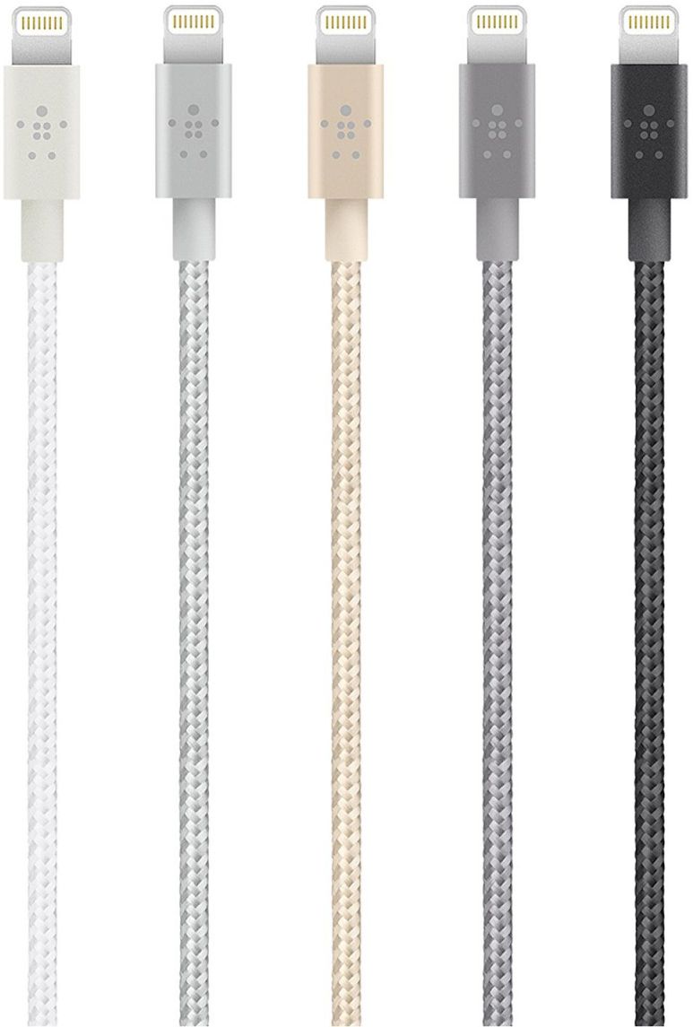Belkin Lightning Kabel 1.2 Meter Nylon Zilver afbeelding 2