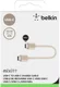 Belkin Mixit USB-C to USB-C 15 CM Kabel Gevlochten Nylon Goud afbeelding 3