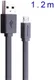 Nillkin Micro-USB 1.2 Meter Platte Kabel Zwart afbeelding 8