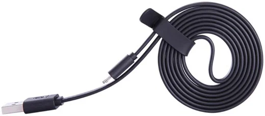 Nillkin Micro-USB 1.2 Meter Platte Kabel Zwart afbeelding 2