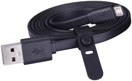 Nillkin Micro-USB 1.2 Meter Platte Kabel Zwart afbeelding 5