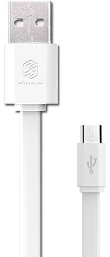 Nillkin Micro-USB 1.2 Meter Platte Kabel Wit afbeelding 1