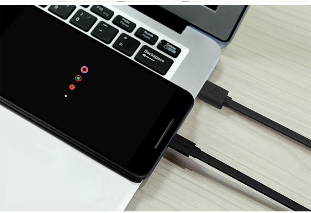 Nillkin USB-C 1.2 Meter 2A Platte Kabel Zwart afbeelding 14