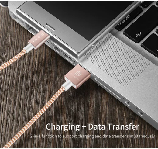 Dux Ducis USB C kabels Set Gevlochten 1 en 0,2 meter Zilver afbeelding 11