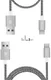Dux Ducis USB C kabels Set Gevlochten 1 en 0,2 meter Zilver afbeelding 2