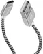 Dux Ducis USB C kabels Set Gevlochten 1 en 0,2 meter Zilver afbeelding 4
