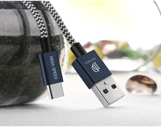 Dux Ducis USB C kabels Set Gevlochten 1 en 0,2 meter Zilver afbeelding 9