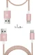 Dux Ducis USB C kabels Set Gevlochten 1 en 0,2 meter Roze Goud afbeelding 2
