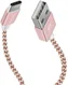 Dux Ducis USB C kabels Set Gevlochten 1 en 0,2 meter Roze Goud afbeelding 4