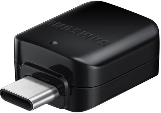 Originele Samsung OTG USB-A naar USB-C Adapter Zwart afbeelding 1