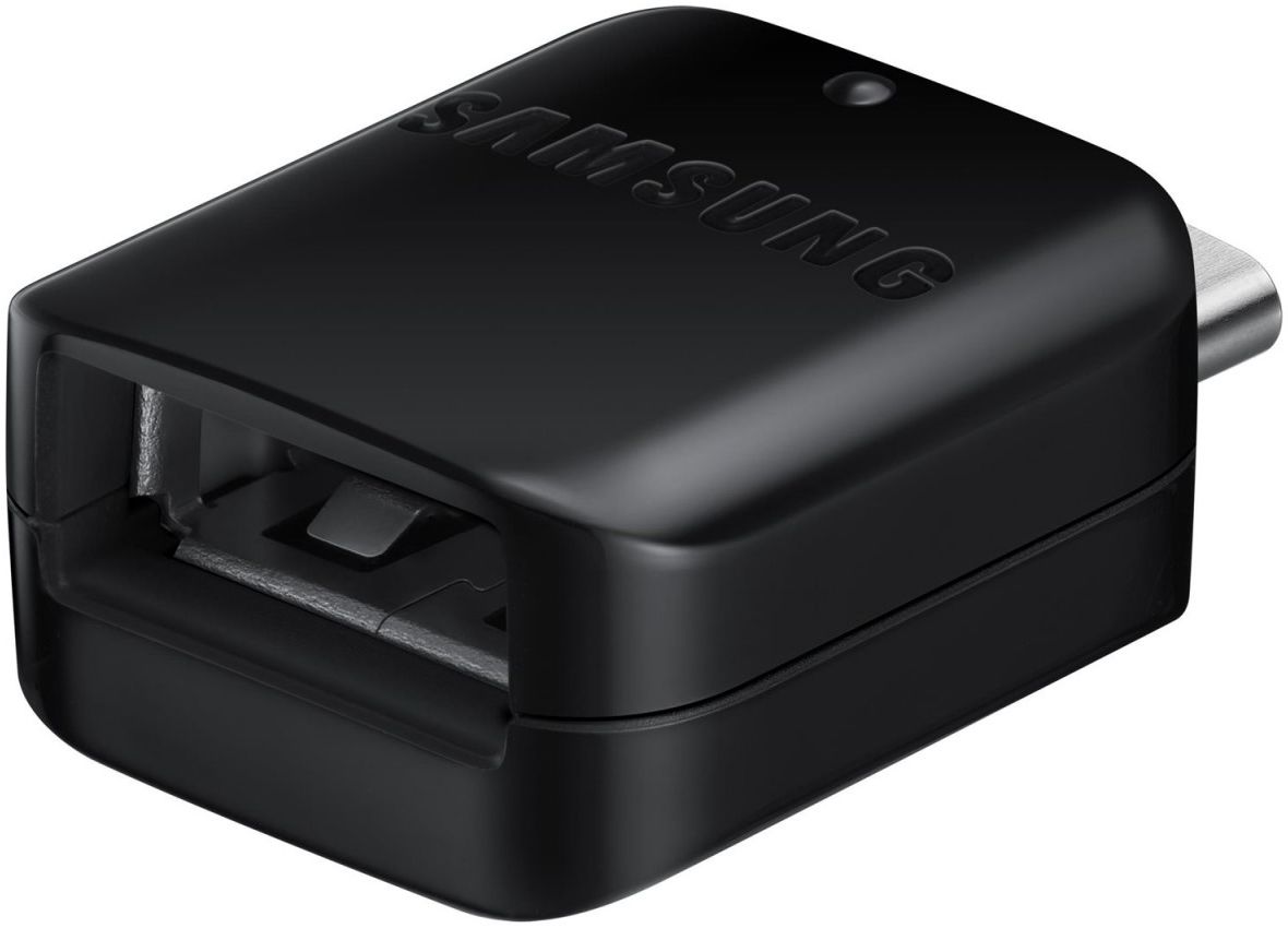 Originele Samsung OTG USB-A naar USB-C Adapter Zwart afbeelding 2