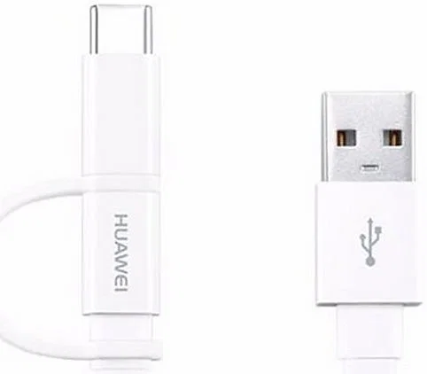 Huawei Duo Kabel USB-C Micro USB 1.5 Meter Wit afbeelding 5