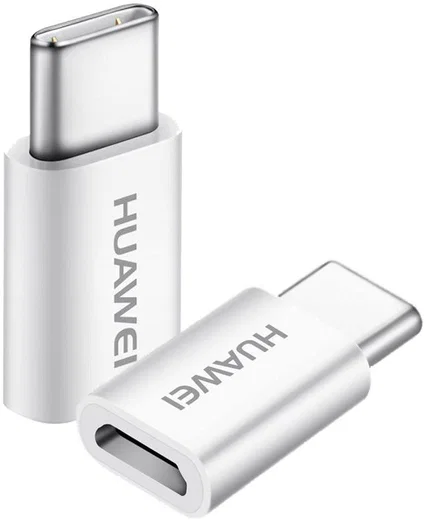 Originele AP52 USB-C naar Micro-USB Adapter Wit afbeelding 1
