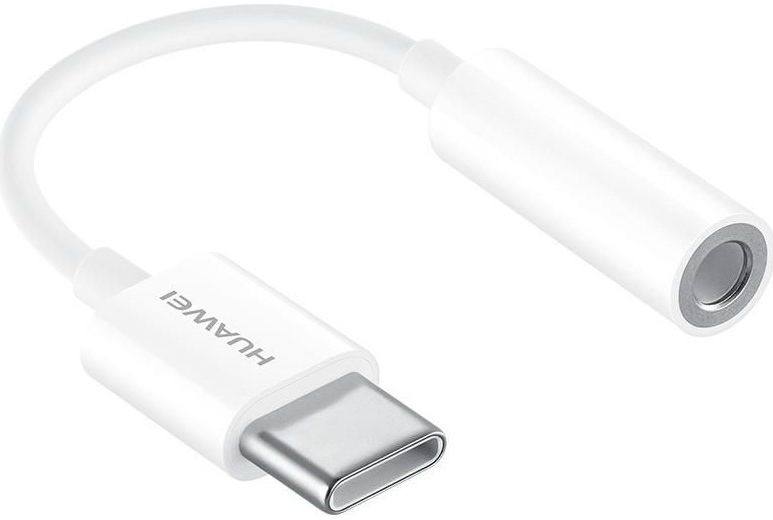 Originele Huawei CM20 USB-C naar 3.5mm Jack Adapter Wit afbeelding 1