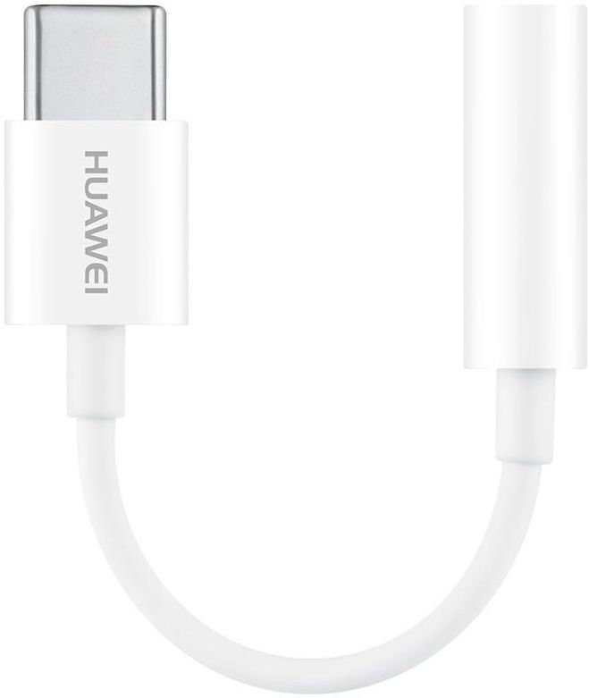 Originele Huawei CM20 USB-C naar 3.5mm Jack Adapter Wit afbeelding 2