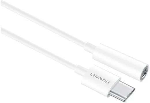 Originele Huawei CM20 USB-C naar 3.5mm Jack Adapter Wit afbeelding 4