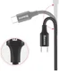 Baseus Gevlochten USB C Kabel 2 Meter met LED Lampje Zwart afbeelding 5