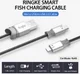 Ringke Smart Fish Micro-USB Kabel Gevlochten 0.2 Meter Grijs afbeelding 5