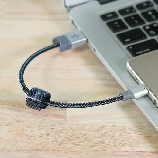 Ringke Smart Fish Micro-USB Kabel Gevlochten 0.2 Meter Grijs afbeelding 10
