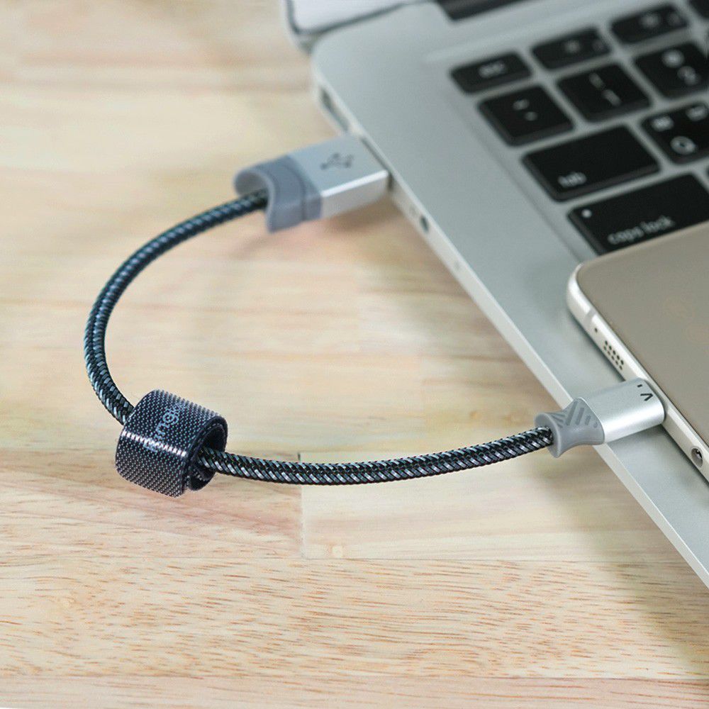 Ringke Smart Fish Micro-USB Kabel Gevlochten 1.2 Meter Grijs afbeelding 10