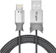 Ringke Gevlochten iPhone Kabel 1.2 Meter Grijs afbeelding 1