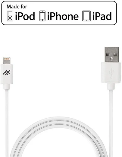 iFrogz Lightning naar USB Kabel Wit 1m afbeelding 1