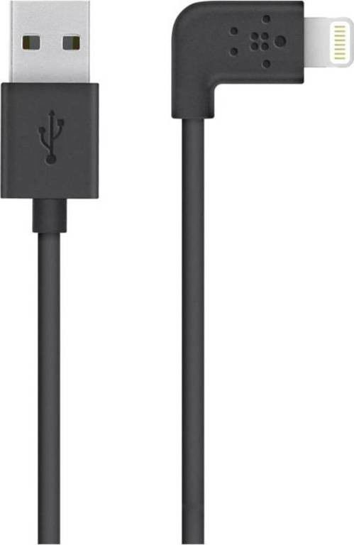 Belkin 90 Graden Haakse iPhone Kabel 1.2 Meter Zwart afbeelding 1