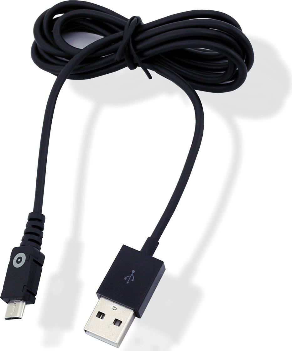 Muvit Micro-USB Kabel 1 Meter Zwart afbeelding 1