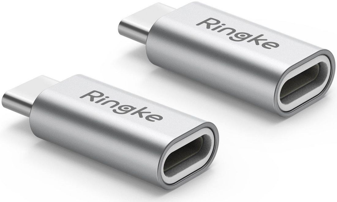 Ringke Apple Lightning naar USB C Adapter 2-pack afbeelding 1
