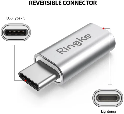Ringke Apple Lightning naar USB C Adapter 2-pack afbeelding 3