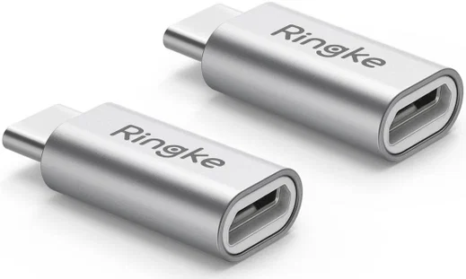 Ringke Micro-USB naar USB C Adapter 2-pack afbeelding 1