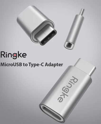 Ringke Micro-USB naar USB C Adapter 2-pack afbeelding 3