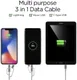 Spigen Essential 3-in-1 Kabelset 1.5 Meter Zilver afbeelding 2