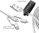 Spigen Essential 3-in-1 Kabelset 1.5 Meter Zilver afbeelding 7