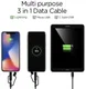 Spigen Essential 3-in-1 Kabelset 1.5 Meter Gold afbeelding 4