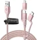 Spigen Essential 3-in-1 Kabelset 1.5 Meter Rose Gold afbeelding 1