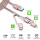 Spigen Essential 3-in-1 Kabelset 1.5 Meter Rose Gold afbeelding 2