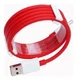 Originele OnePlus Dash USB-A naar USB-C kabel 1 Meter Rood/Wit afbeelding 5