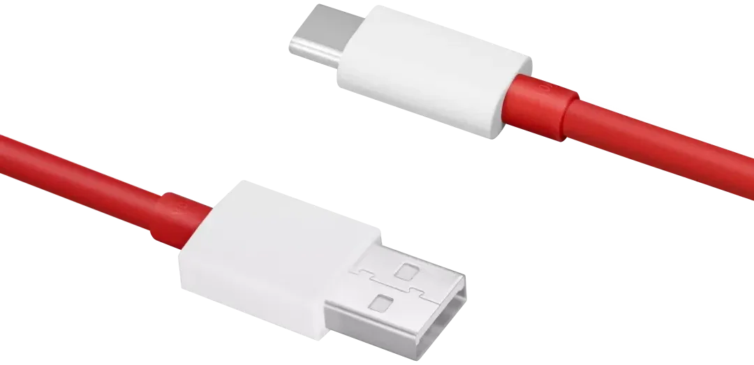 Originele OnePlus Dash USB-A naar USB-C kabel 1 Meter Rood/Wit afbeelding 9