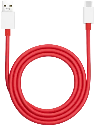 Originele OnePlus Dash USB-A naar USB-C kabel 1 Meter Rood/Wit afbeelding 10
