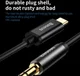 Baseus USB C naar 3.5mm Jack Kabel 1.2 Meter Zwart afbeelding 3