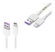 Huawei USB-C Fast Charge Kabel 1 Meter Wit afbeelding 2